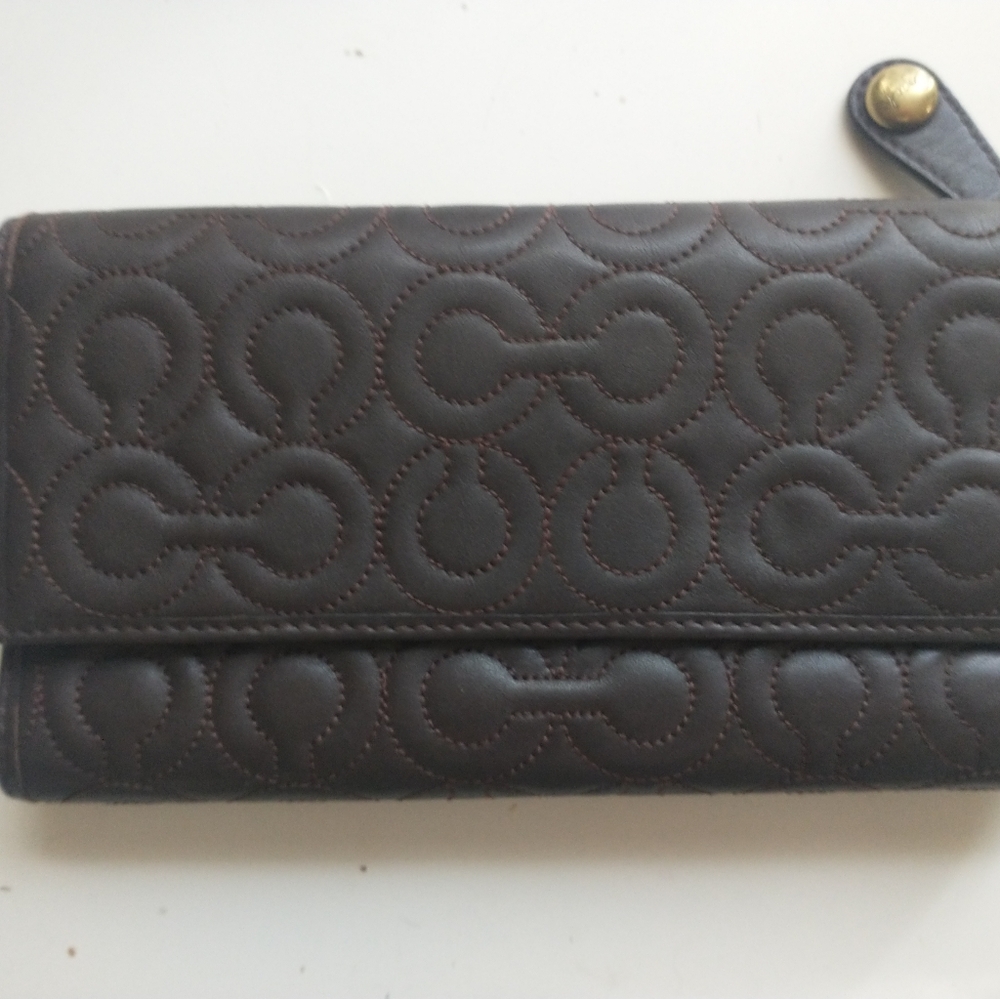 Dark brown Coach Wallet